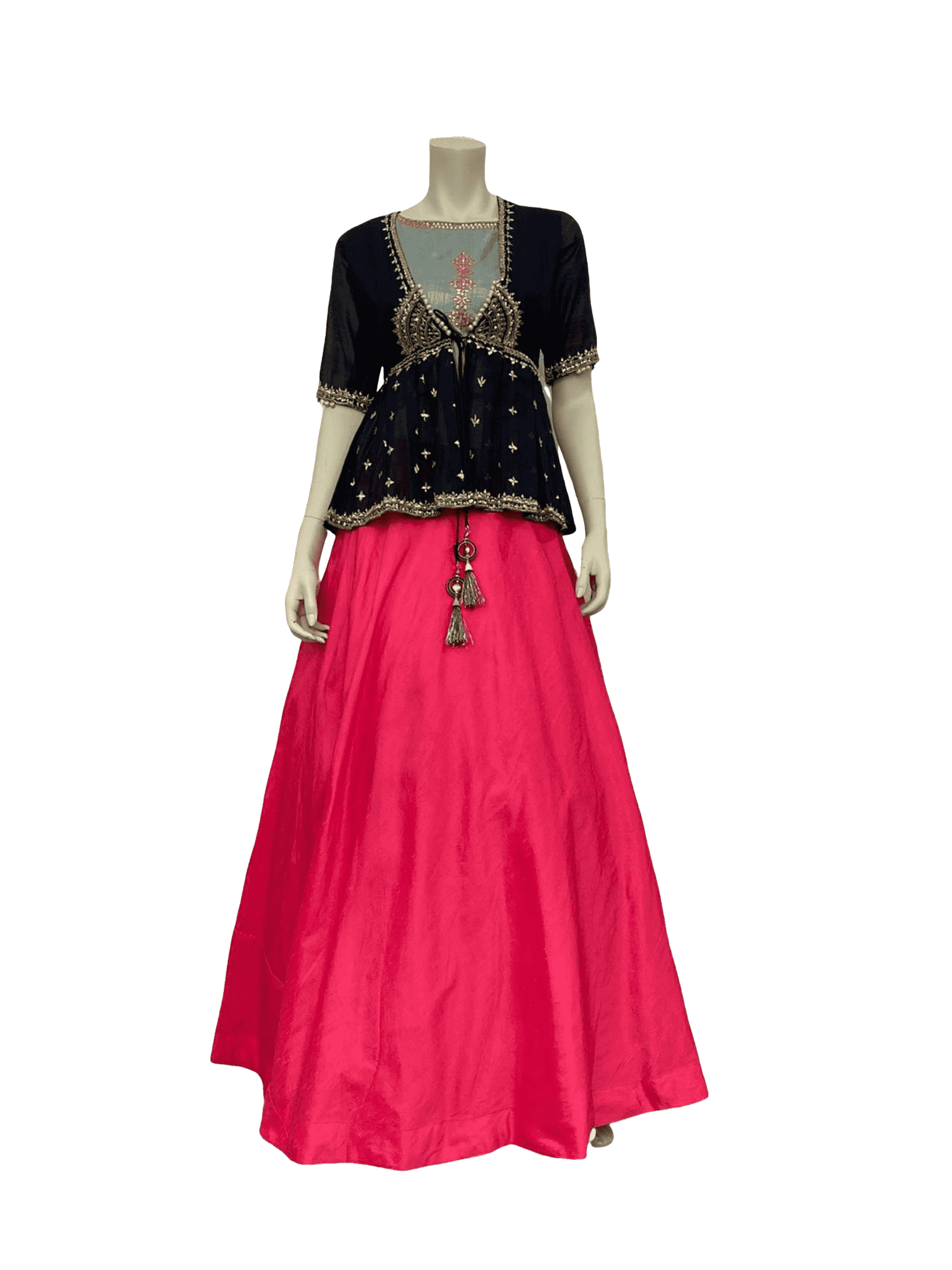 Pink and black Sharara Suits