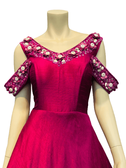 Dark Pink Anarkali Gown