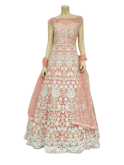 New Pink Color Design Anarkali Gown
