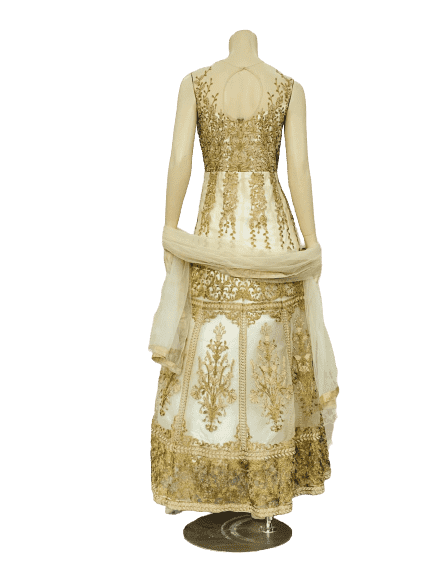 Golden Design Anarkali Gown