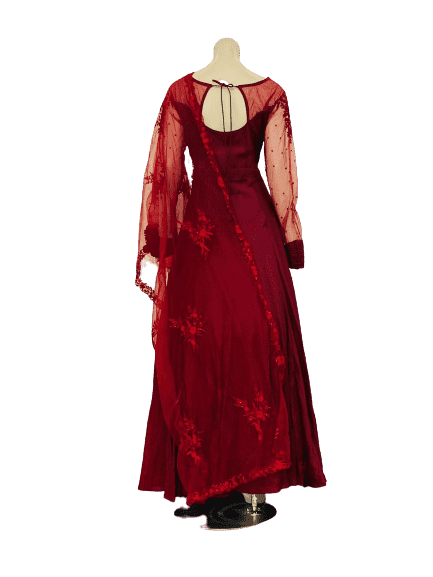 Maroon Anarkali Gown