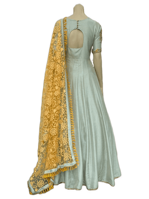 Light blue Anarkali Gown